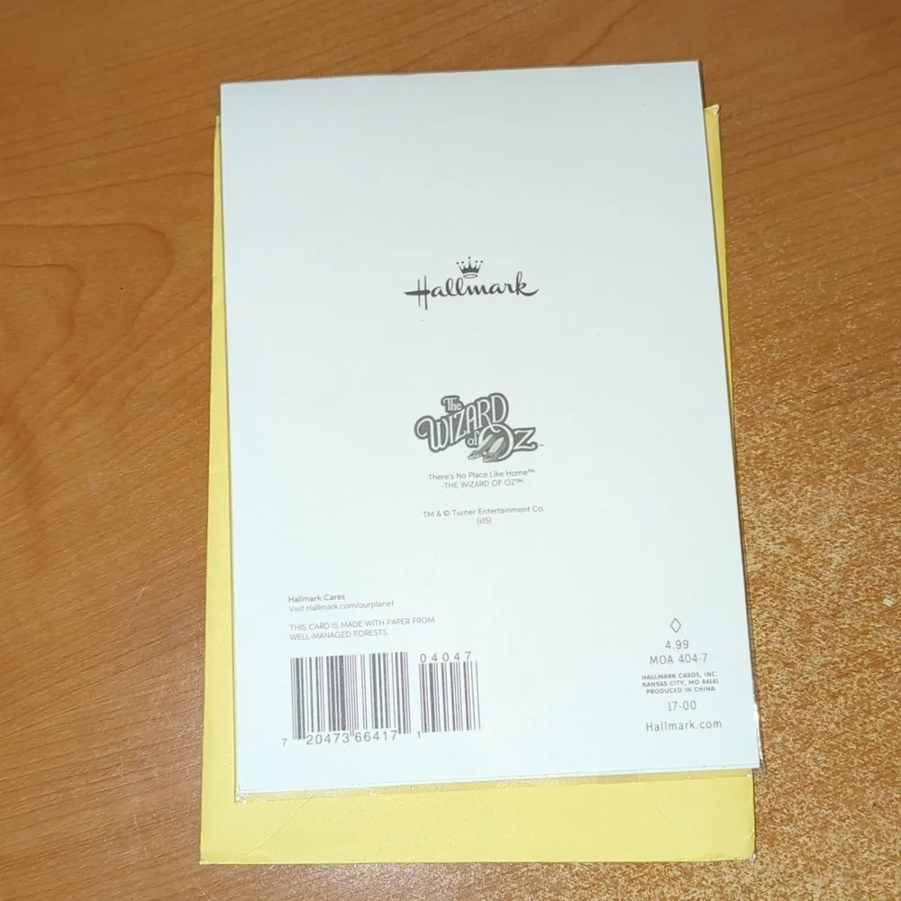 NEW Wizard Of Oz Mother's Day Card